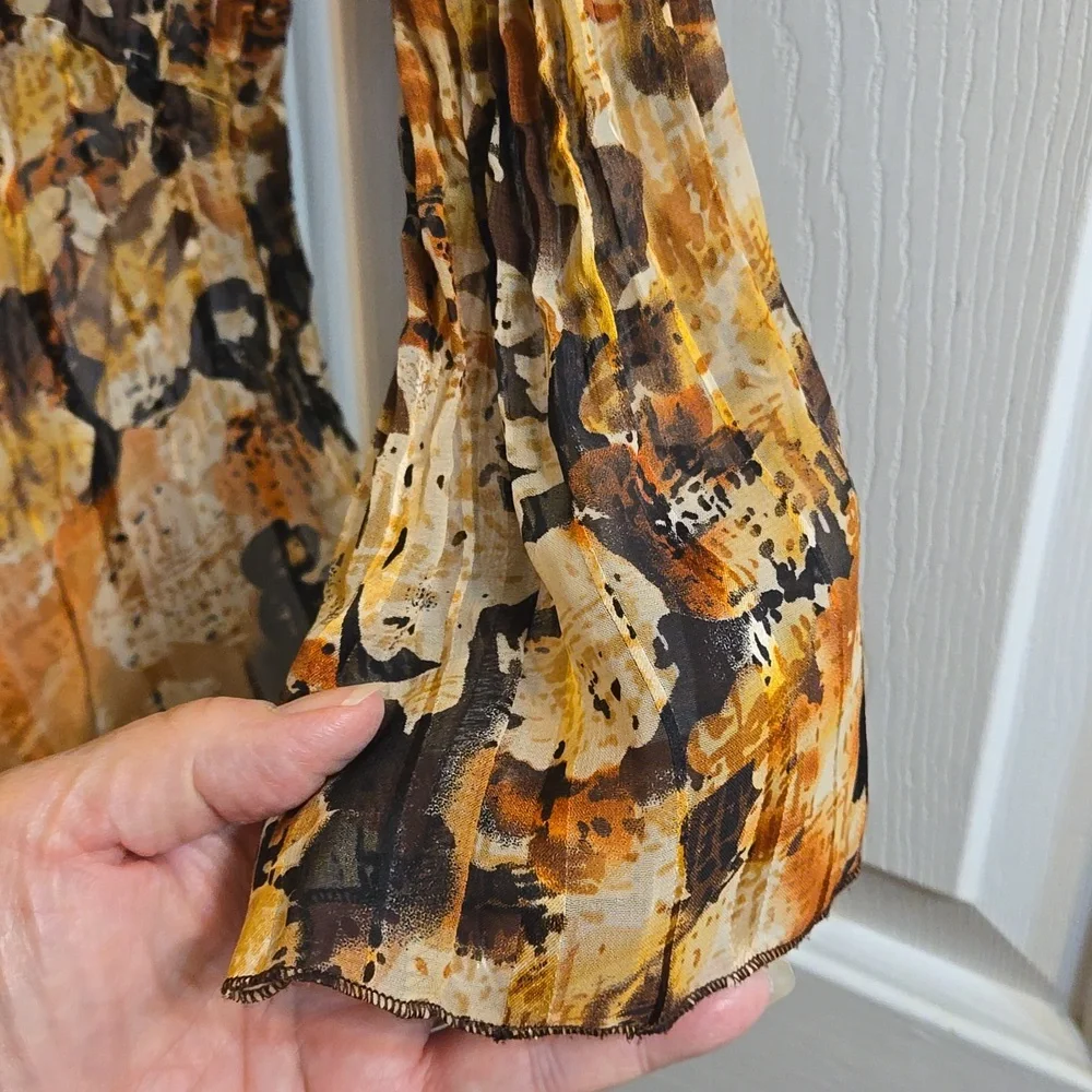 Notations Ruffled Sheer Top - Picture 6 of 9